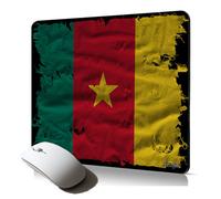 tapis de souris souple drapeau cameroun camerounais pour gamer Imprimé mousepad antiderapant