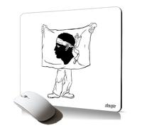 Tapis de Souris Souple Drapeau Corse Clavier Bureau Gaming antidérapant Stable Corsica pour Gamer Durable PC