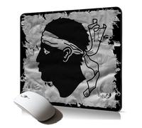 Tapis de Souris Souple Drapeau Corse Corsica Cadeau de Noel accessoir Bureau Mousepad antiderapant