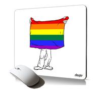 tapis de souris souple drapeau gay pride gaypride pour les professionnel arc en ciel rainbow parade LGBT multicolore made in France