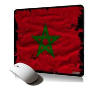 Tapis de Souris Souple Drapeau Maroc marocain Motif Tissu résistant Mousepad Cadeau Original Gaming
