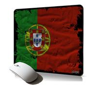 tapis de souris souple drapeau portugal portugais foot mousepad antiderapant cadeau original résistant et durable pour gamer