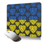 tapis de souris souple drapeau ukraine ukrainien I love coeur sport foot cadeau de qualite durablee