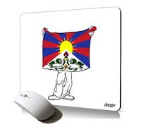 tapis de souris souple drapeauTibet tibetain motif asie cadeau zen bouddhisme flexible bouddha pc fixe stable