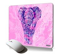 tapis de souris souple elephant zen dessin d'asie pastel mousepad antiderapant durable pour ordinateur tribal