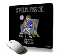 tapis de souris souple j'peux pas je geek de qualité durable console gaming cadeau humoristique drole pour gamer