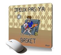 tapis de souris souple j'peux pas y'a basket NBA sport cadeau mousepad ordinateur pc fixe texte supporter humour drole