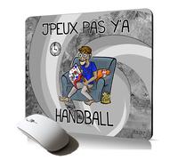 tapis de souris souple j'peux pas y'a hand je accessoire informatique caoutchouc humour supporter handball jpeux gris