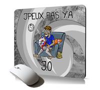 tapis de souris souple j'peux pas y'a JO drole pc fixe athletisme texte respectueux de l'environnement humour