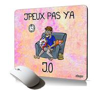 tapis de souris souple j'peux pas y'a JO sport aathletisme judo bd humour drole supporter mousepad flexible gaming