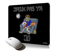 tapis de souris souple j'peux pas y'a JO sport athletisme dessin humoristique imprimé accessoire informatique de qualité et unique