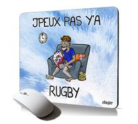 tapis de souris souple j'peux pas y'a rugby original supporter gaming XV de France sport cadeau mousepad durable