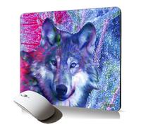 tapis de souris souple loup bête sauvage nature foret design artistique louve accessoire informatique antiderapant cadeau unique