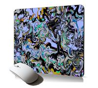 tapis de souris souple motif effet marbre illusion colore texture mouse pad antiderapant gaming ordinateur cadeau original