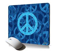 tapis de souris souple Peace and love hippie espoir & Paix et amour mousepad zen bureau reggae dessin philosophie yoga