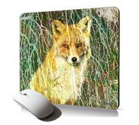 tapis de souris souple renard foret natur arbre animal mousepad artiste français ecologie resistant et durable gaming