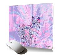 Tapis de Souris Souple Renard Motif azteque Dessin Montagne Accessoire Professionnel Durable Animaux Ethnique