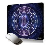 tapis de souris souple Signe astrologique capricorne design etoiles galaxie planete Bleu horoscope pour ordinateur pc fixe