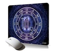 Tapis de Souris Souple Signe Astrologique Scorpion Etoiles Flexible en Caoutchouc Cadeau Univers de Gamer Bureau