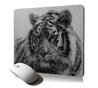 tapis de souris souple tigre de tasmanie cadeau de noem mousepad antiderapant fauve tigresse design esthetique