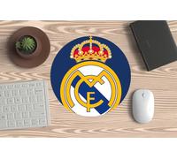 Tapis de souris, souris PC ou ordinateur portable avec blason Real Madrid. Idéal pour le gaming et le bureau et toutes les bonnes merengues.
