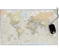 Tapis de souris / sous-mains - Planisphère de style classique (67 x 42 cm) | Maps International