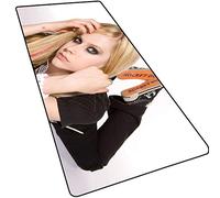 Tapis De Souris Speed Gaming Avril Lavigne, Tapis De Souris 800X300Mm, Grand Tapis De Souris Allongé XXL avec Base Épaisse De 3 Mm, Précision Et Rapidité Parfaites, A