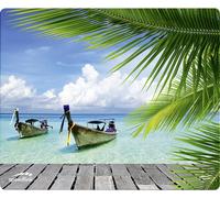 Speedlink Silk Tapis de Souris Plage paradisiaque (Surface Souple, Minimise les Frottements, dessous Caoutchouté, Différents dessins)