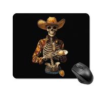 Tapis de Souris Squelette Tenant Une huître Tapis de Souris Gamer