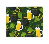Tapis De Souris St. Patrick's Day Mouse Pad Anti-Dérapant sous-Main Comfortable Mousepad pour Claviers Voyage Travail 25X30CM