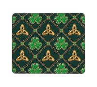Tapis De Souris St. Patrick's Day Mousepad Parfait sous-Main Anti-Dérapant Mouse Pad pour Claviers Travail Voyage 25X30CM