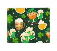 Tapis De Souris St. Patrick's Day sous-Main Anti-Dérapant Tapis De Bureau Comfortable Mouse Pad pour Table Voyage Travail 25X30CM