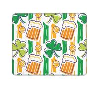 Tapis De Souris St. Patrick's Day Tapis De Bureau Parfait sous-Main Anti-Dérapant Mouse Pad pour Claviers Travail Voyage 25X30CM