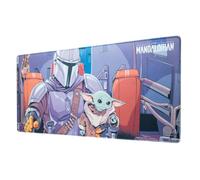 Tapis de souris - STAR WARS - The Mandalorian - 80x35 cm - Surface lisse - Base antidérapante