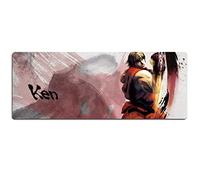 Tapis De Souris Street Fighter Gaming - Dimension 900 X 400 X 3 Mm - Base en Caoutchouc Antidérapante - Tissage Texturé Traité Spécial Et Bord Cousu, Coloris W