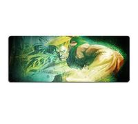 Tapis De Souris Street Fighter Gaming - Dimension 900 X 400 X 3 Mm - Base en Caoutchouc Antidérapante - Tissage Texturé Traité Spécial Et Bord Cousu, Q