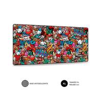 Tapis de souris Subblim Graffiti - Taille 900x400 mm - Caoutchouc antidérapant -