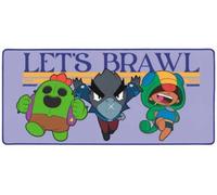 Subsonic - Tapis de Souris XXL - sous-Main, Tapis de Bureau Brawl Stars Légendaire 90x40 cm - Surface Lisse Optimisée Capteurs, Base Antidérapante, Bords Cousus - Mauve