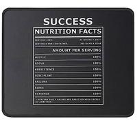Tapis De Souris Success Nutritional Facts Inspirational Motivational Entrepreneur Quotes Mouse Pad Anti-Dérapant sous-Main Comfortable Tapis De Bureau pour Table Voyage Travail 25X30CM