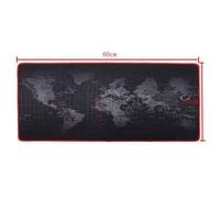 Tapis de souris Super large en caoutchouc naturel, imperméable, carte du monde, pour ordinateur de bureau et portable
