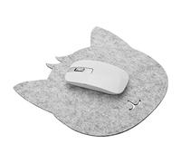 Tapis de Souris Tapis de Bureau en Feutre Antistatique pour Le Travail de Bureau Gris foncé 20x20 Cm 1 Pièce pour PC (Gris Clair)