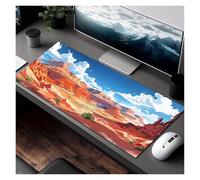 Tapis de Souris, Tapis de Paysage Canyon avec Bords Cousus, Tapis Souris à Base antidérapante(900x300x2mm)