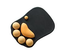 Tapis de Souris, Tapis de Souris de Poignet de Bande Dessinée de Style de Griffe Ergonomique pour Le Bureau (Noir Orange)