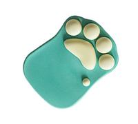 Tapis de Souris, Tapis de Souris de Poignet de Bande Dessinée de Style de Griffe Ergonomique pour Le Bureau (Vert Jaune)