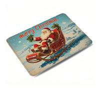 Tapis de Souris, Tapis de Souris Gaming 260 x 210mm Optimisé pour Capteur, Haute Précision et Vitesse avec Bords Cousus et Base en Caoutchouc Antidérapante pour Bureau, Gaming, Bleu, Père Noël 0o-574