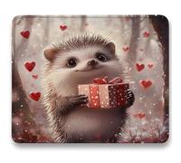 Tapis de Souris, Tapis de Souris Gaming 340 x 280mm Optimisé pour Capteur, Haute Précision et Vitesse avec Base en Caoutchouc Antidérapante pour Bureau, Études, Gaming, Amour, Hérisson (3) c0-3
