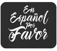 Tapis De Souris Teacher Teaching Spanish Teacher Maestra en Espanol Por Favor Mouse Pad Anti-Dérapant sous-Main Doux Tapis De Bureau pour Table Claviers Travail 25X30CM