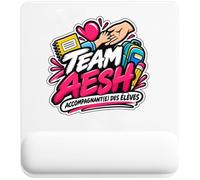 Tapis de Souris Team AESH accompagnant(e) des élèves | Tapis Ergonomique 22 × 18 cm Repose-Poignet Mousse | Bureau Télétravail Études | Idée Cadeau Collègue Noël