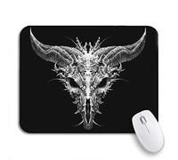 Tapis De Souris Tête De Chèvre De Satan Biomécanique sur Aliens Apocalypse Bad Tapis De Souris Antidérapant Lavable Tapis Souris, pour Jeux, Ordinateur Portable, 25 x 30cm