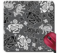 Tapis De Souris, Texture D'Animal Sauvage Indigène Africain Sans Couture Tapis De Souris De Jeu Doux Souris De Gaming Antidérapante Tapis De Souris Gamer Pour Bureau Joueurs 25X30Cm